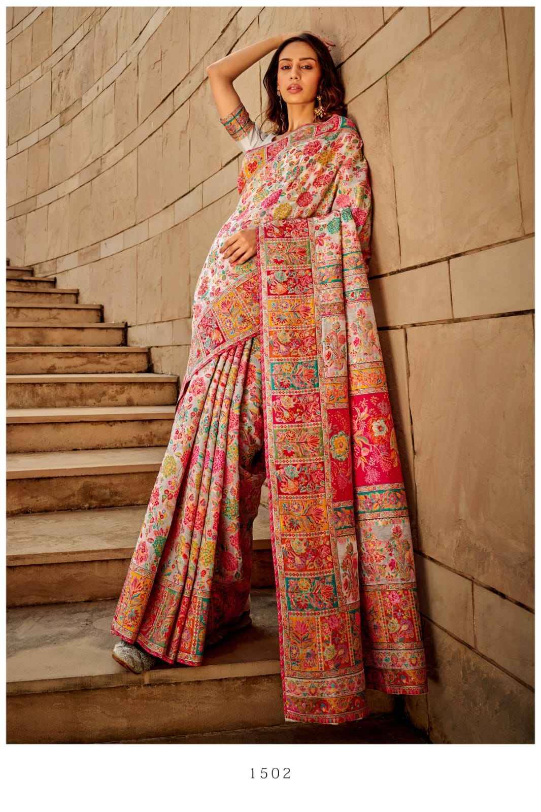 1500 kashmiri By Rajtex 1501 to 1506 Series Indian Traditional Wear Collection Beautiful Stylish Fancy Colorful Party Wear & Occasional Wear Modal kashmiri Sarees At Wholesale Price